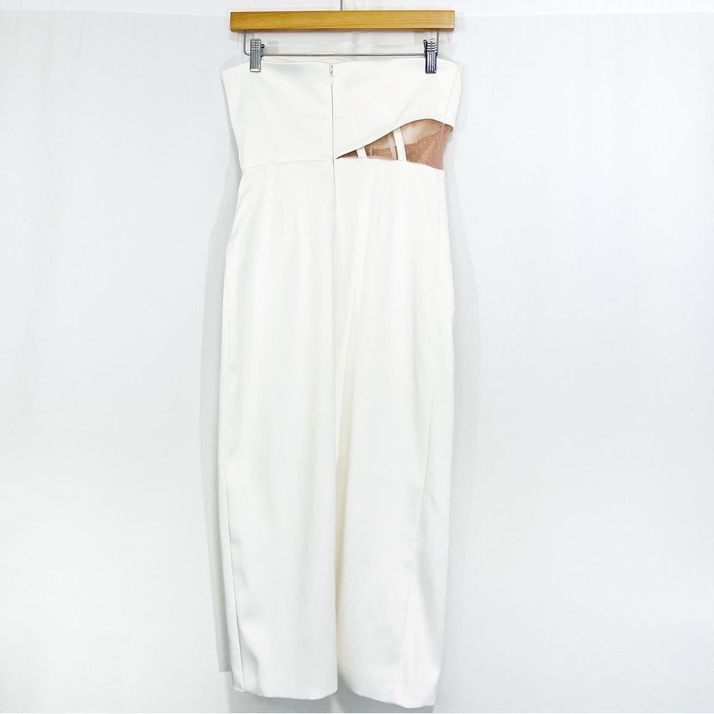 NBD Noelia Midi Dress White Revolve Strapless Formal Dress S - Picture 7 of 11